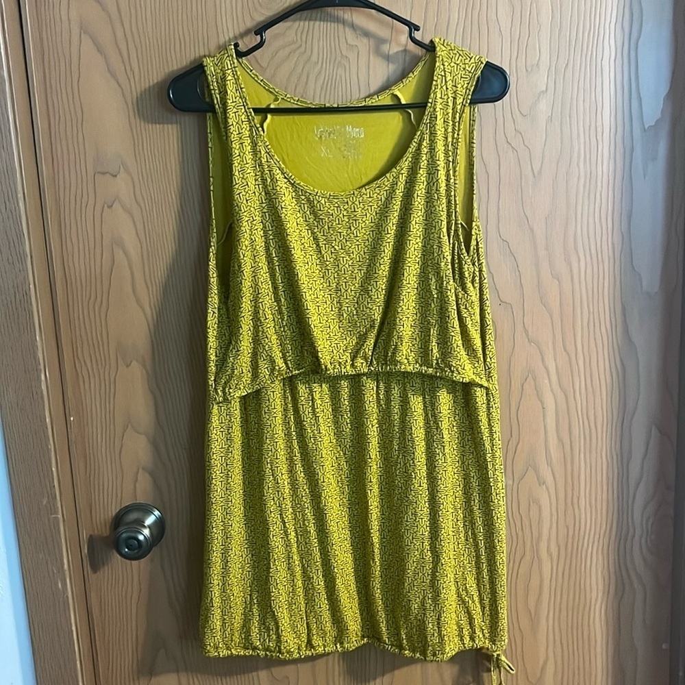 Latched Mama Nursing Lift Access‎ Tank with Drawstring Waist XL